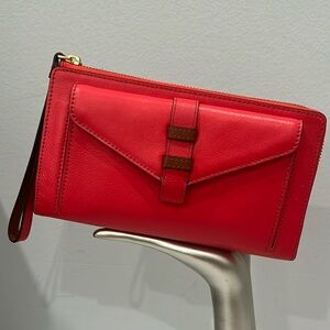 Vera Bradley Bozeman Wristlet Canyon Sunset Genuine Leather